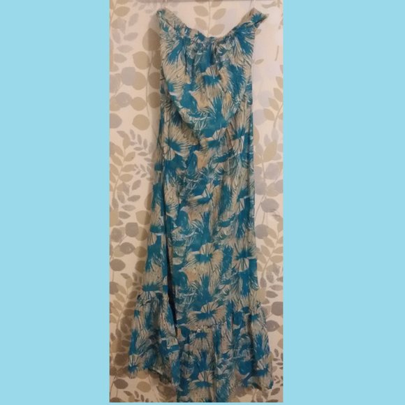 United Colors Of Benetton Dresses & Skirts - Strapless Long Summer Dress 🌞 STILE Benetton Sz L / US 12